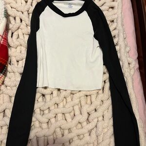 brand melville crop long sleeve